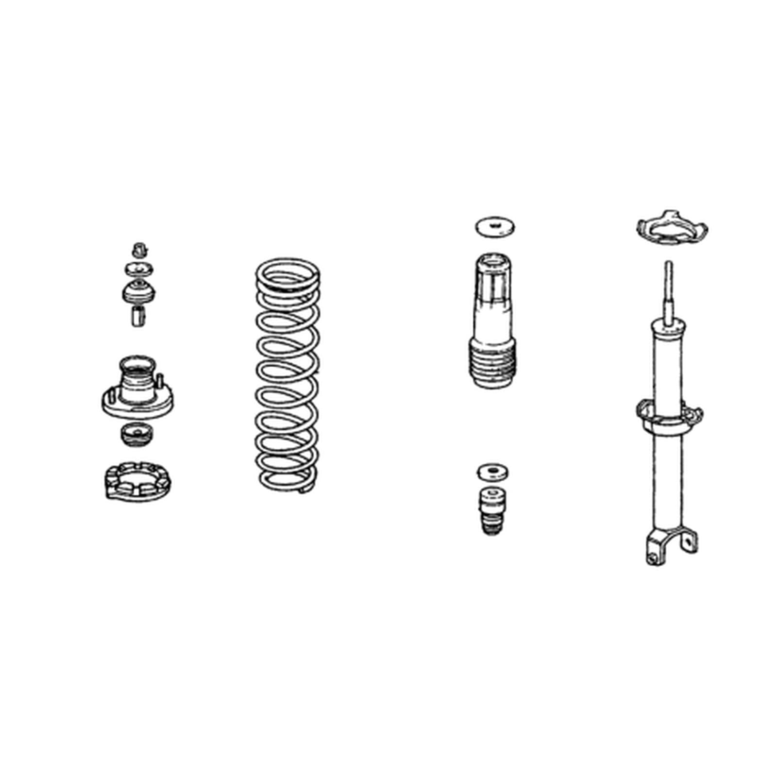 Honda Accord 1990 Rear Left Shock Absorber product image