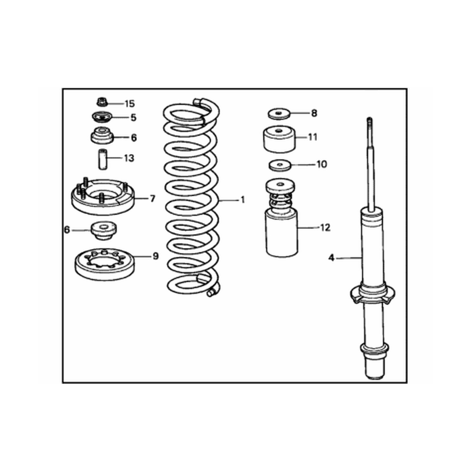 Front Left shock absorbers for Honda Accord OEM 51602-S80-A17