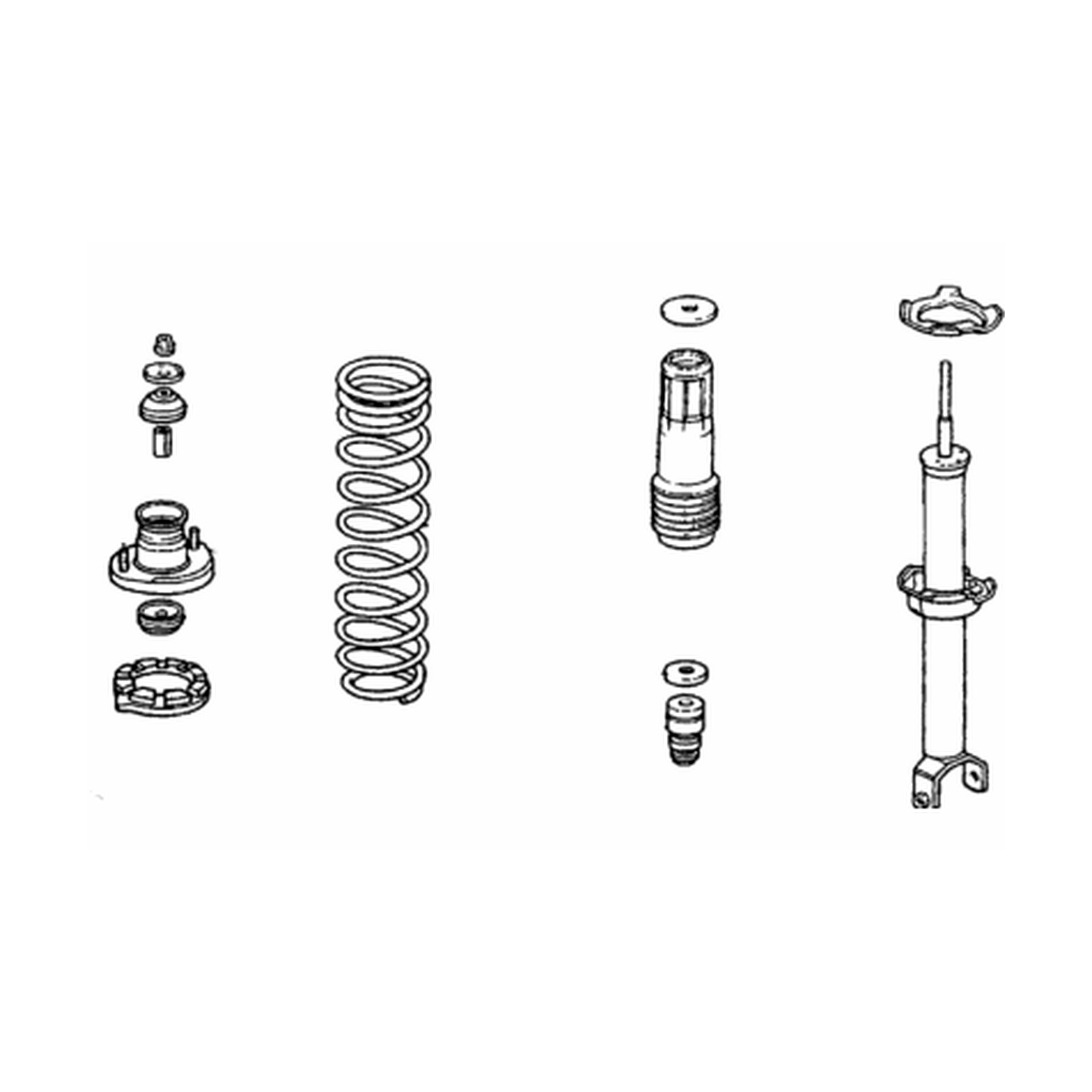 Rear Right shock absorbers for Honda Accord OEM 52610-SM1-A02