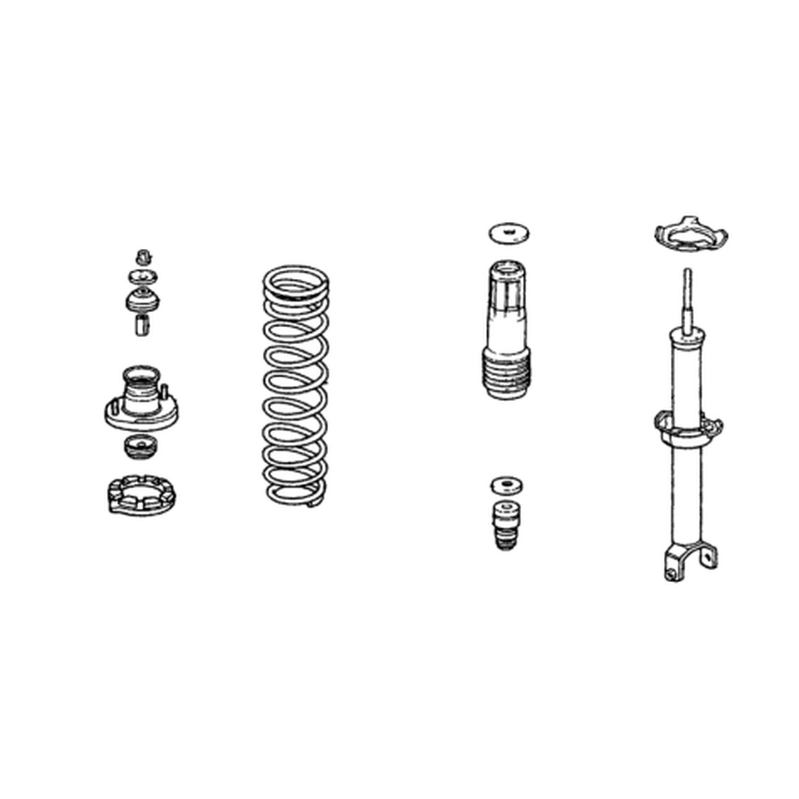 Rear Left shock absorbers for Honda Accord OEM 52620-SM1-A02
