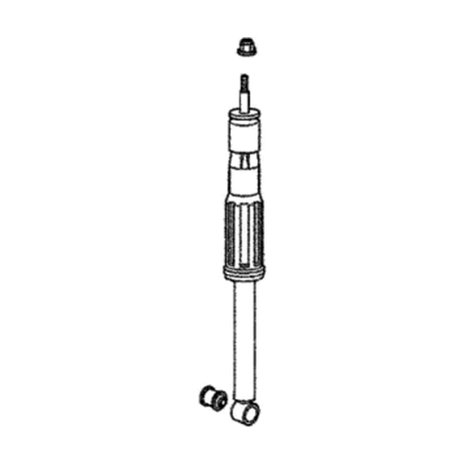 Rear shock absorbers for Honda CR-Z OEM 52610-F27S-A12
