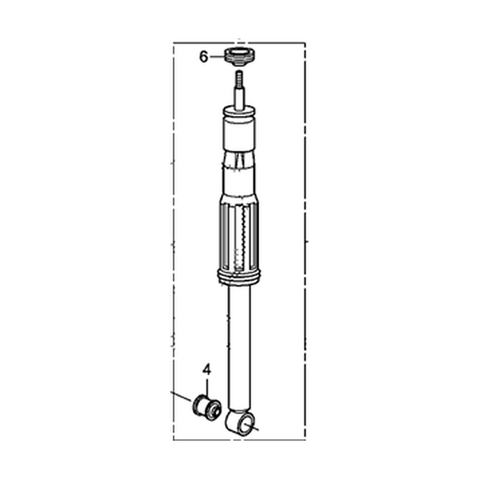 Rear shock absorbers for Honda CR-Z OEM 52610-SZT-308