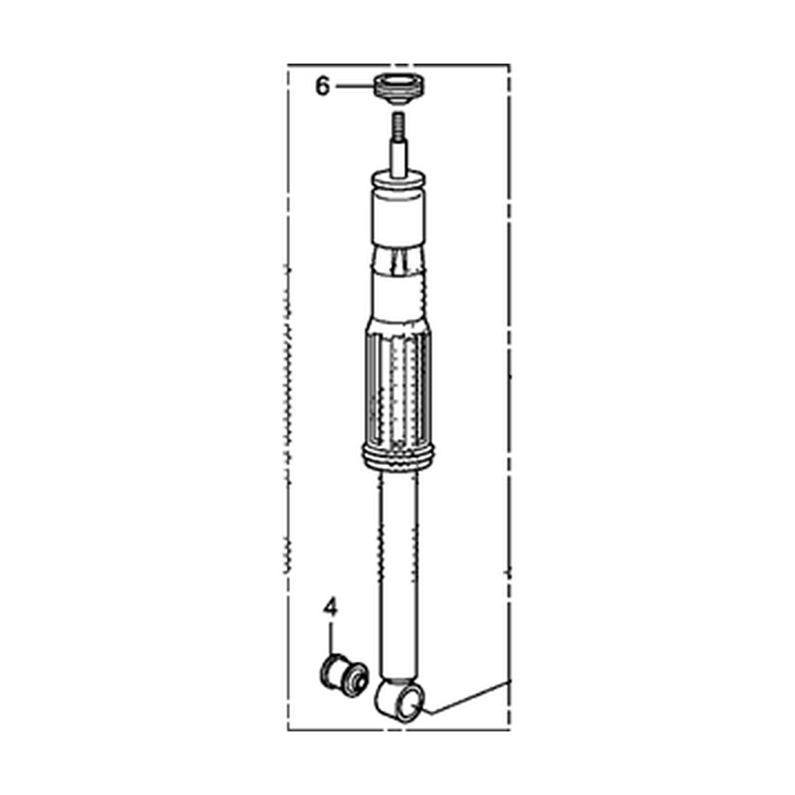 Rear shock absorbers for Honda Insight OEM 52610-TM8-305