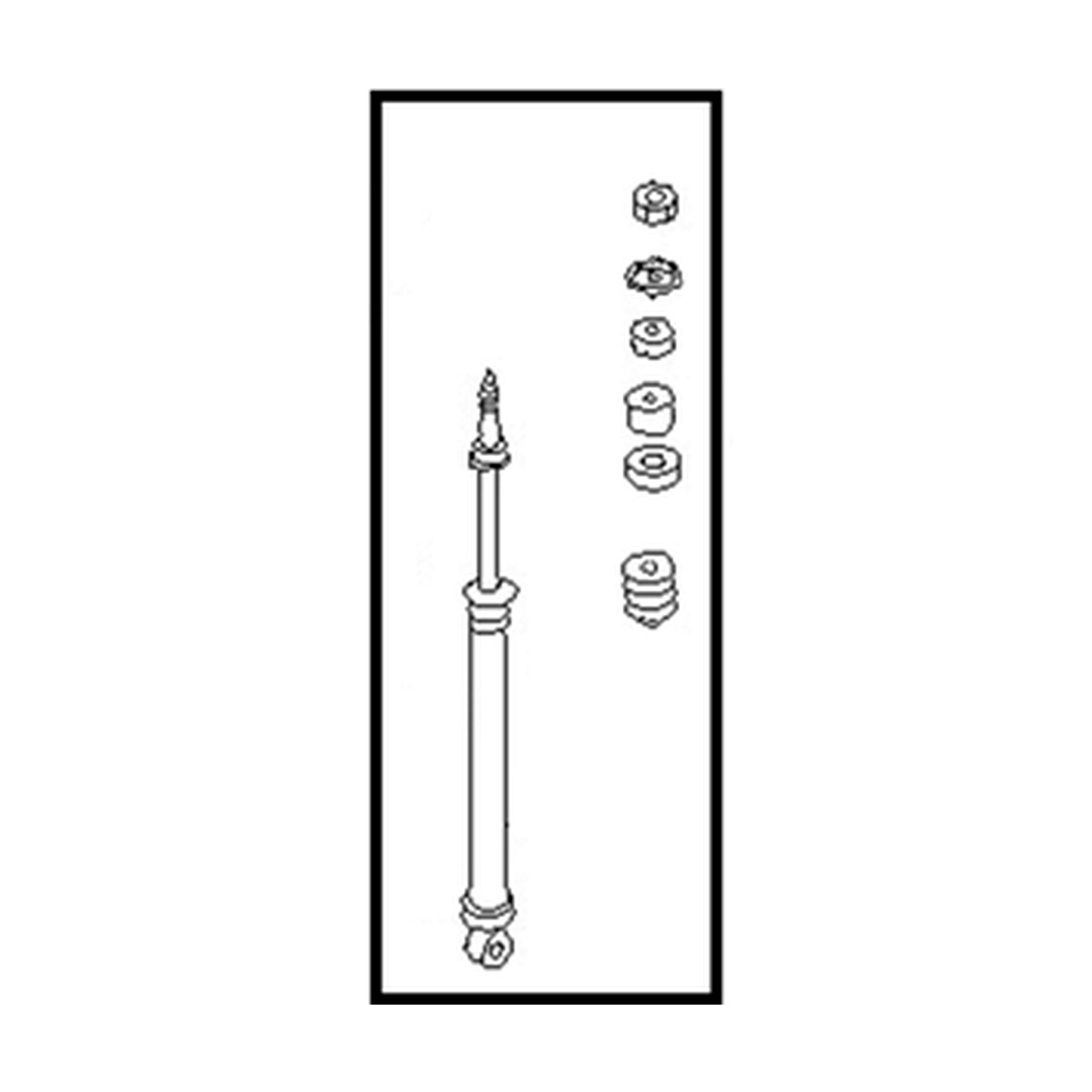 Rear shock absorbers for Nissan 200SX OEM 56210-06F27