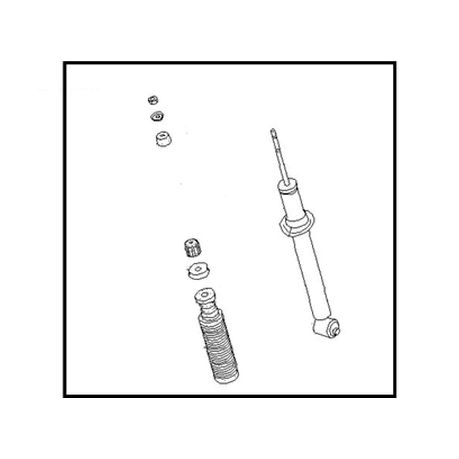 Rear shock absorbers for Nissan 240SX OEM 56210-70F28