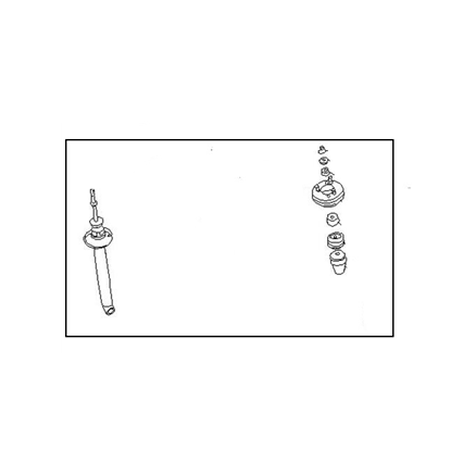 Rear shock absorbers for Nissan 280ZX OEM 56210-P8825