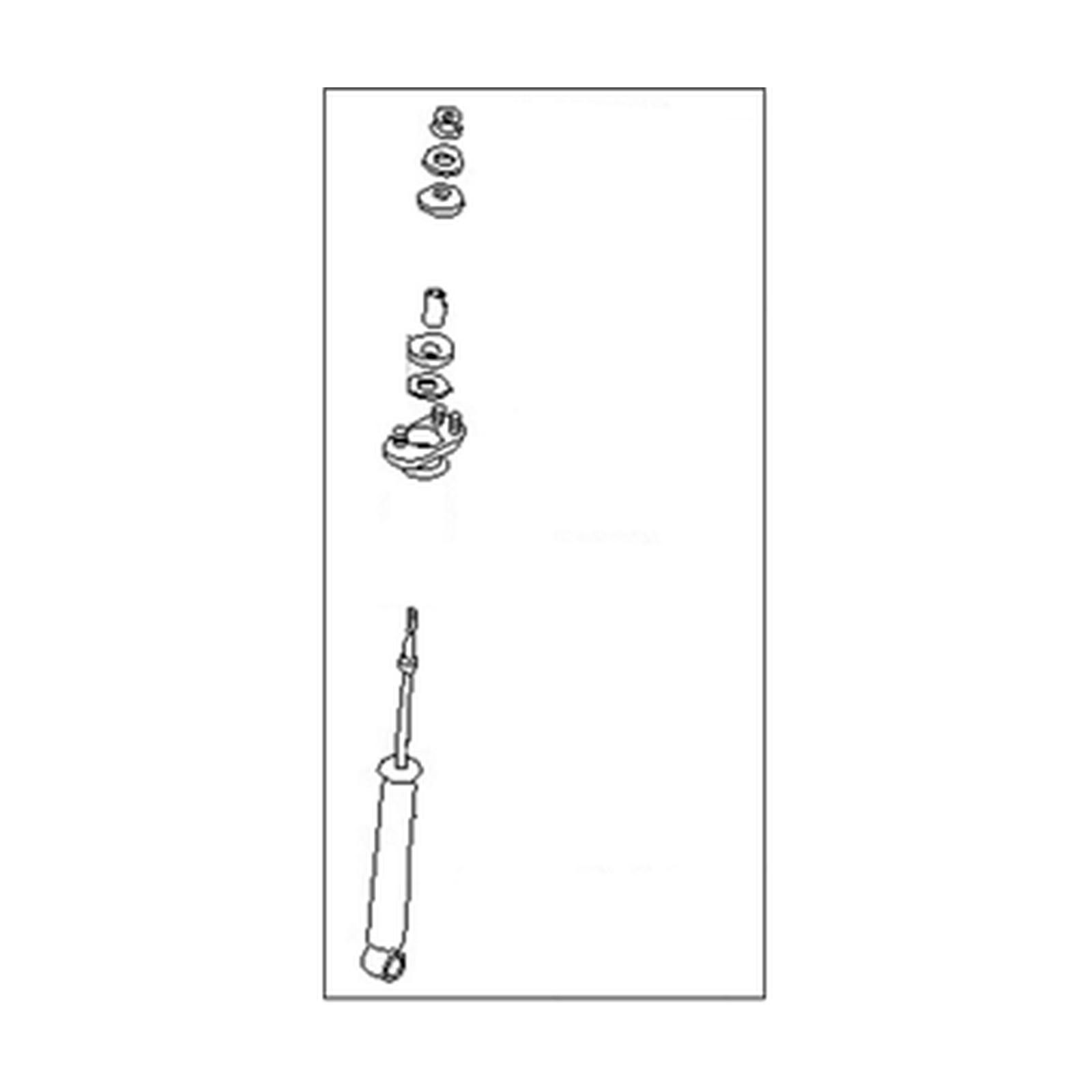 Rear shock absorbers for Nissan 300ZX OEM 56210-11P26