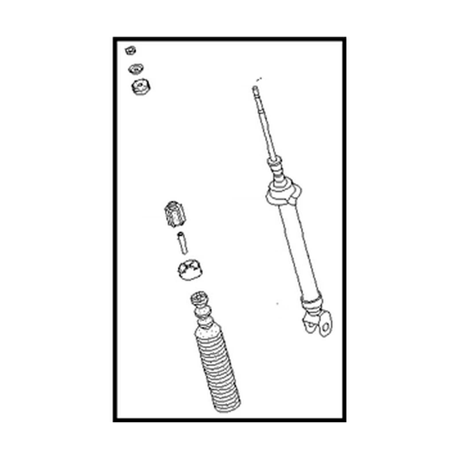 Rear shock absorbers for Nissan 300ZX OEM 56210-33P25