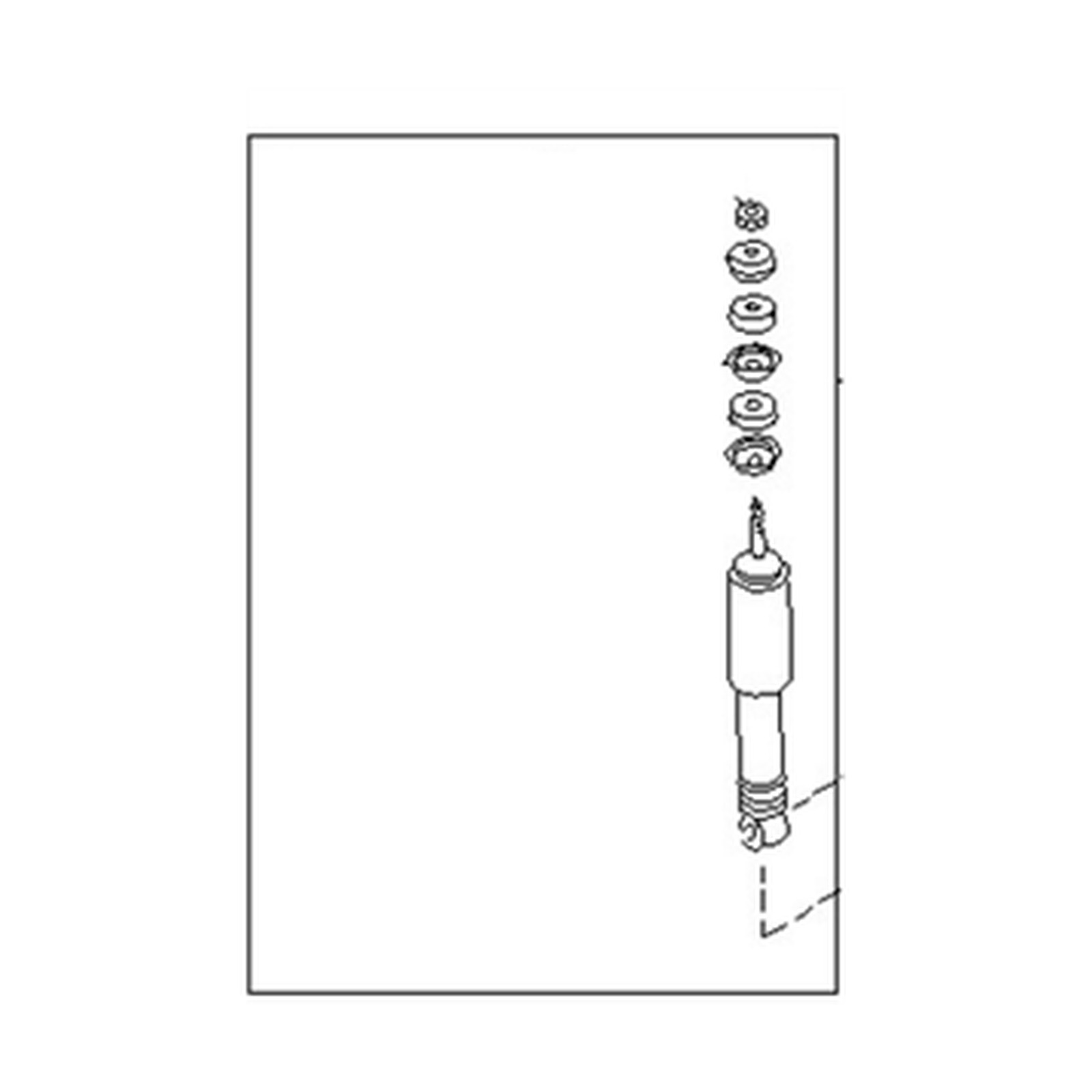 Front Left shock absorbers for Nissan 720 Pickup OEM 56110-41W25