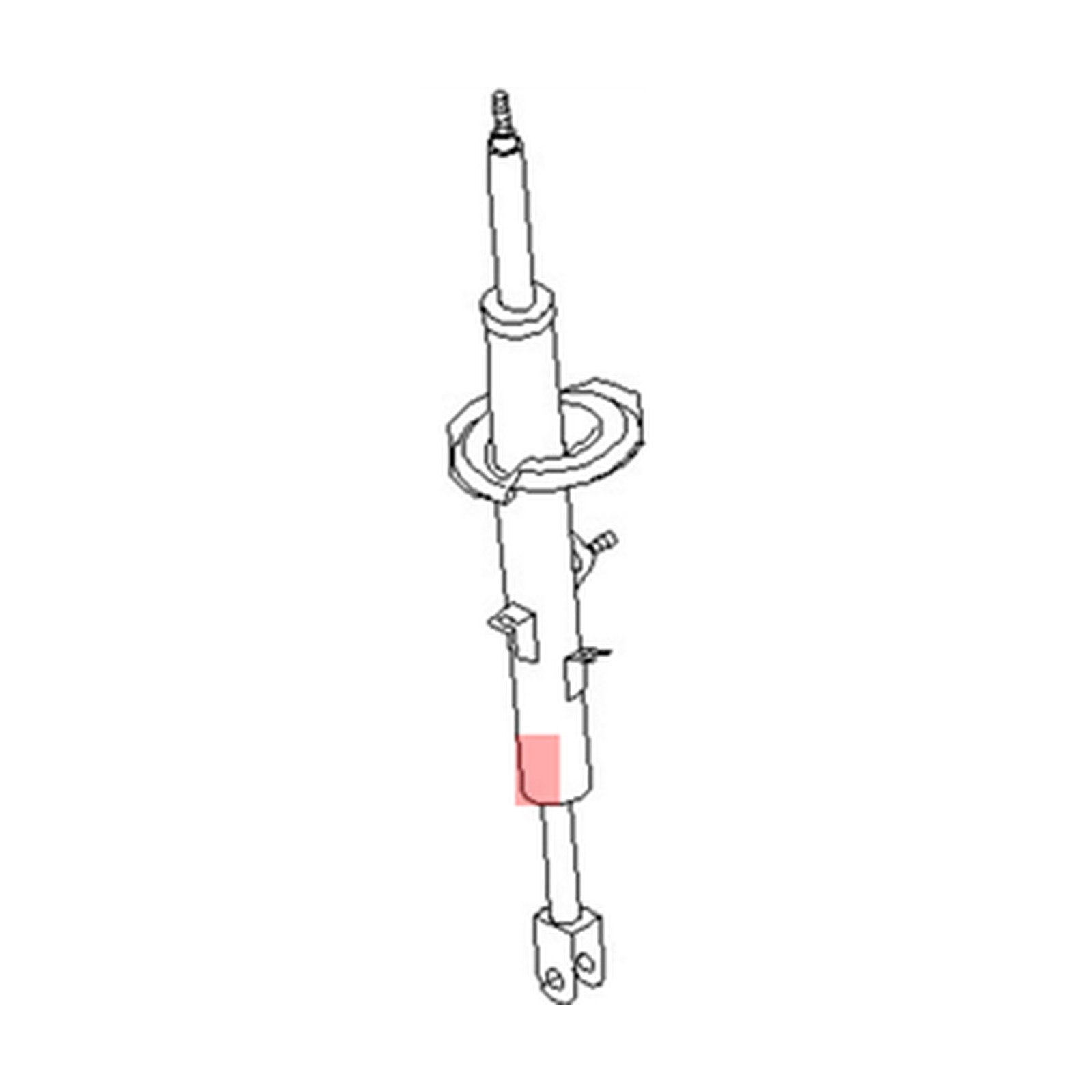 Front Left shock absorbers for Nissan GT-R OEM E6111-6AV1B
