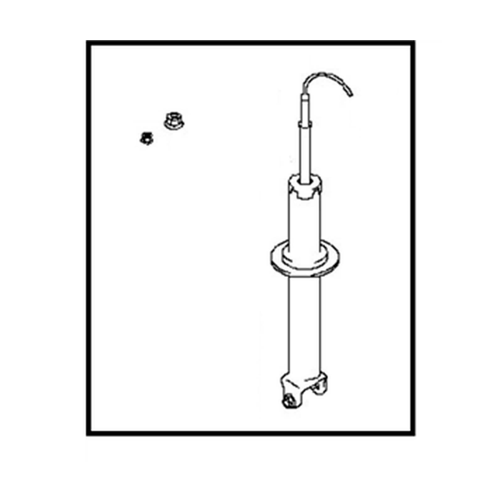 Rear shock absorbers for Nissan GT-R OEM E6210-38B0A