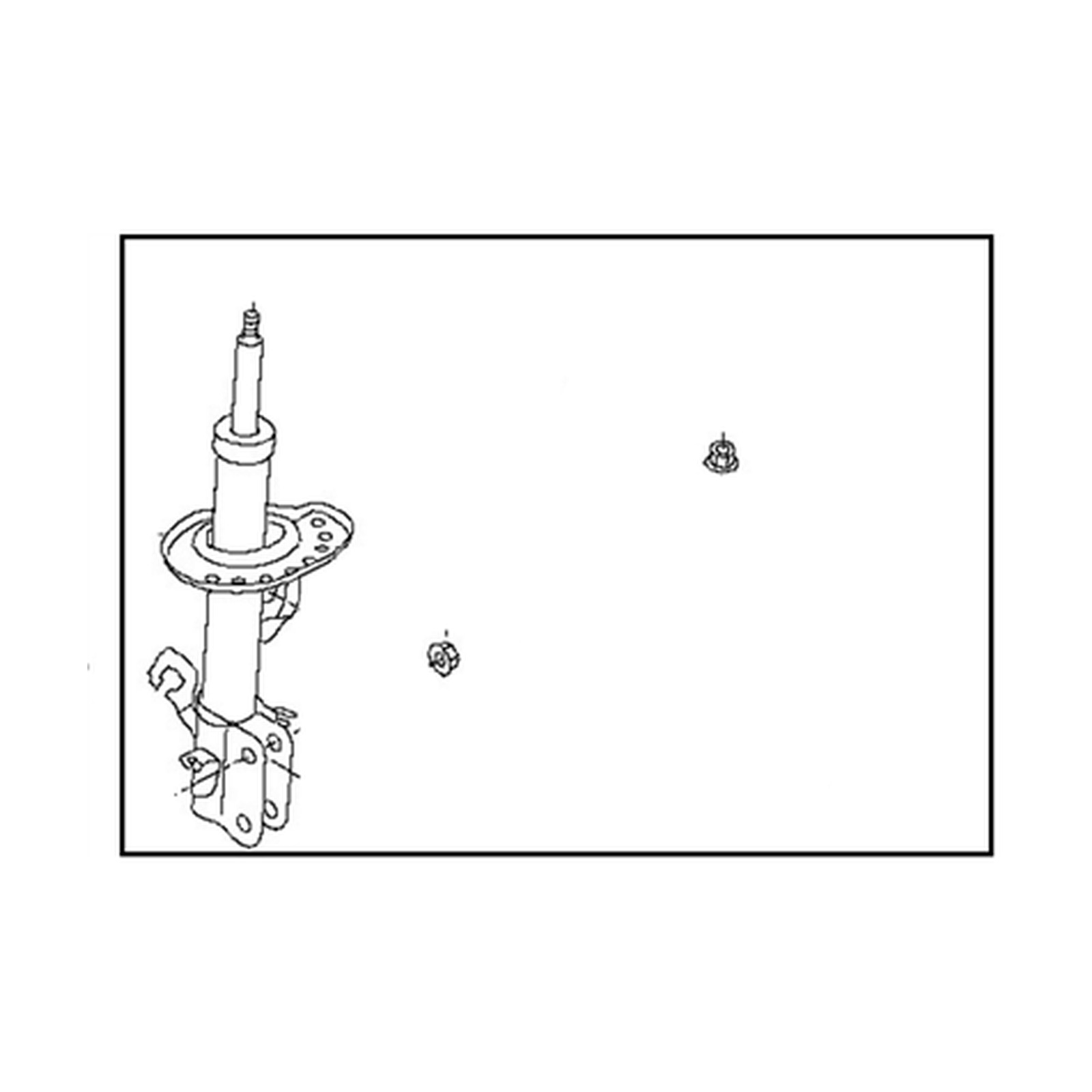 Right strut assemblies for Nissan Leaf OEM E4302-5SA1B