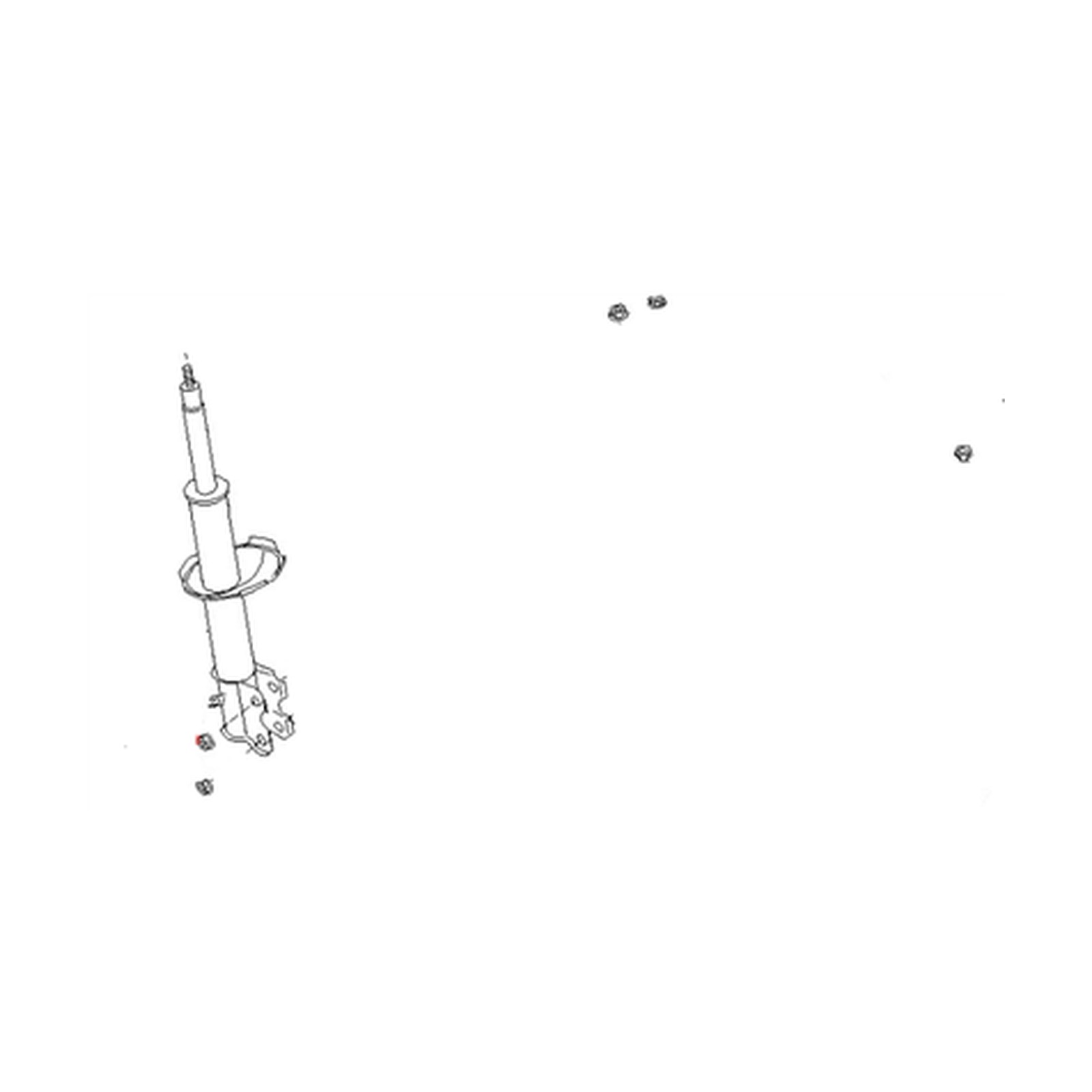 Front Right strut assemblies for Nissan Pathfinder OEM 54302-2W125