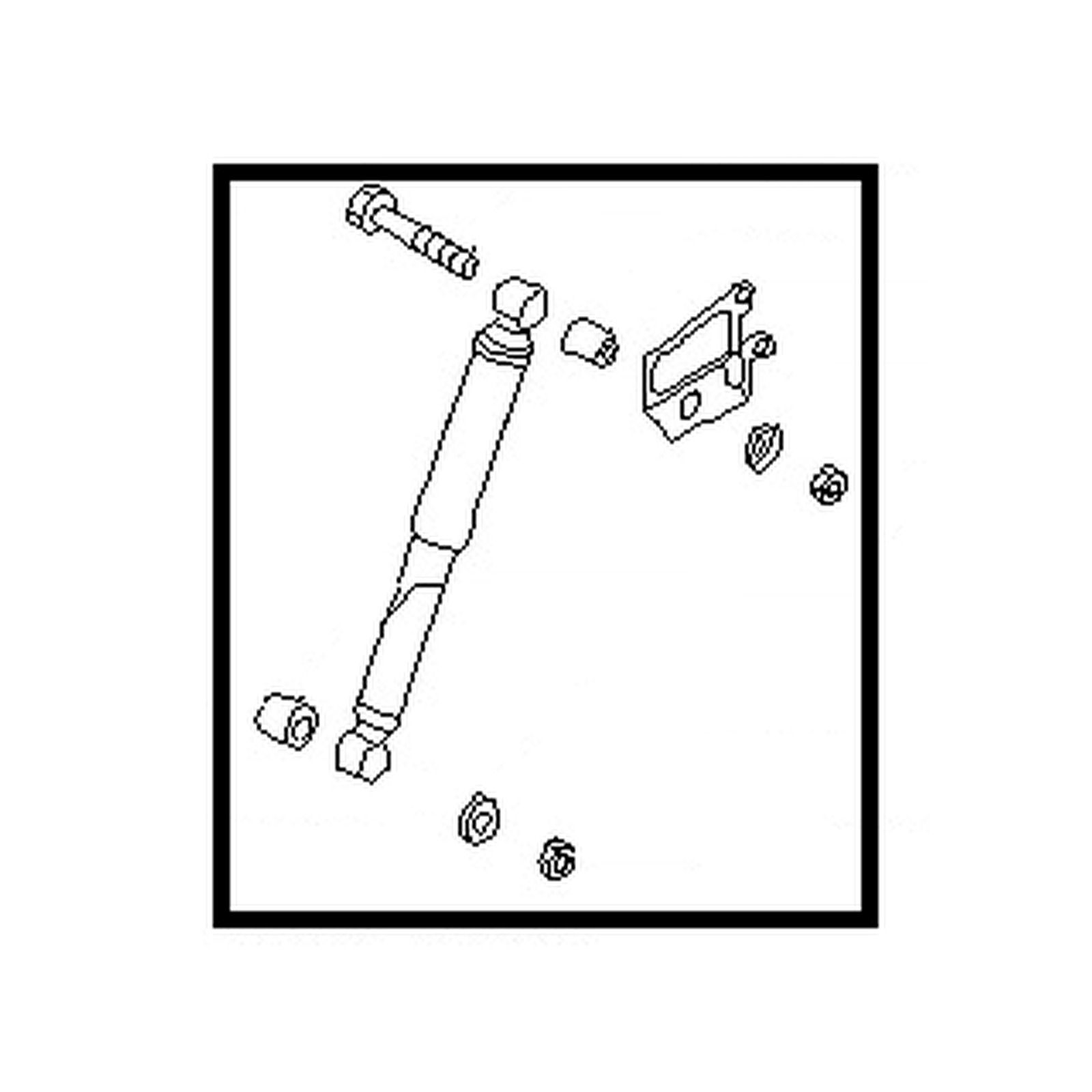Rear shock absorbers for Nissan Quest OEM 56200-7B025