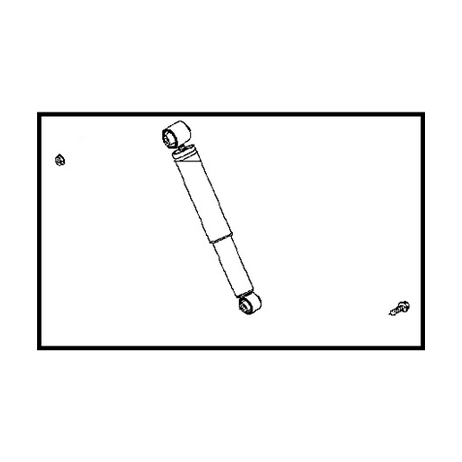 Rear shock absorbers for Nissan Rogue OEM E6210-5HA1B
