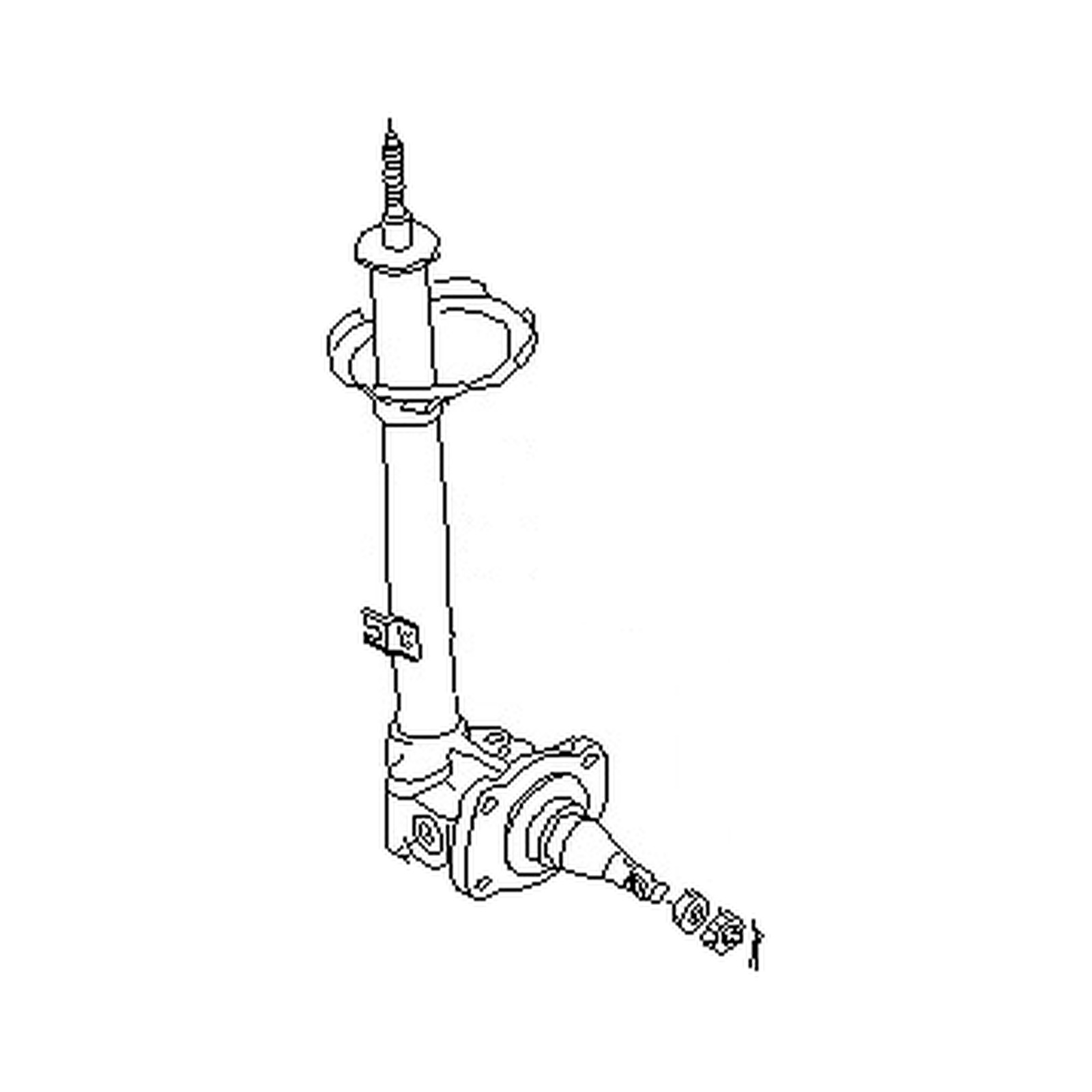Rear Left strut assemblies for Nissan Stanza OEM 55303-65E25
