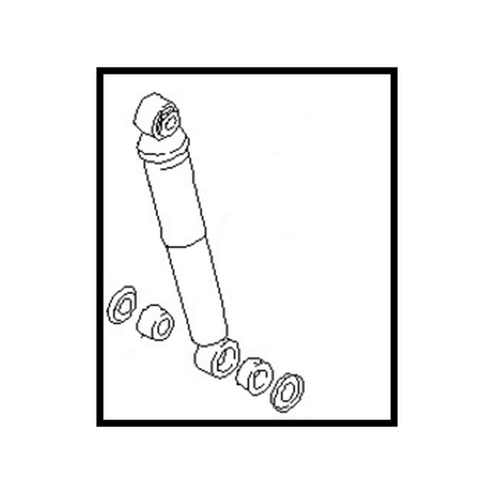 Rear shock absorbers for Nissan Stanza OEM 56210-29R25