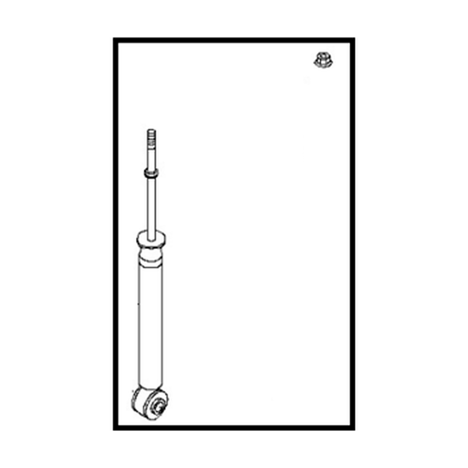 Rear shock absorbers for Nissan Versa OEM E6210-EL00A