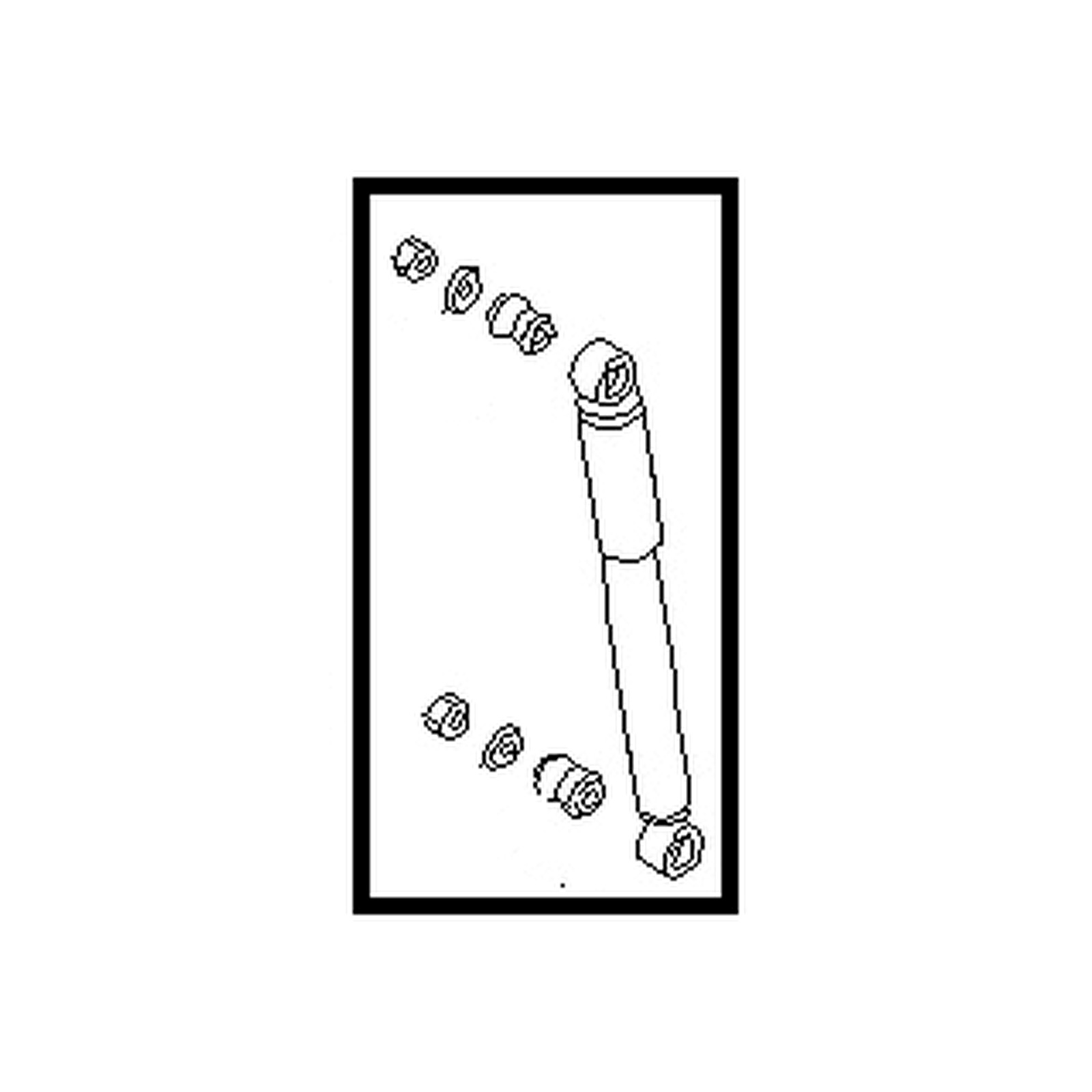 Rear shock absorbers for Nissan Xterra OEM 56200-7Z285