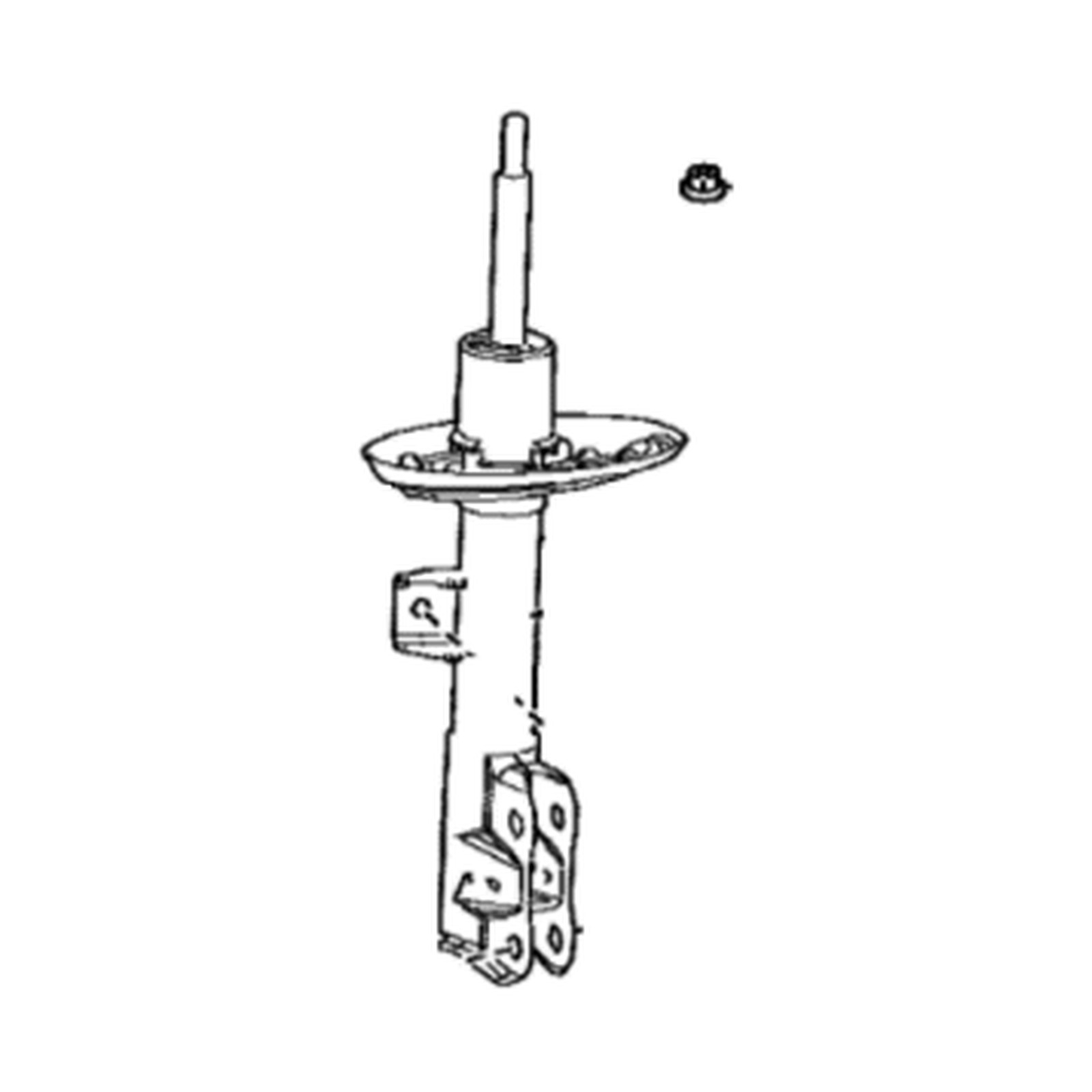 Front Right shock absorbers for Toyota bZ4X OEM 48510-80B89