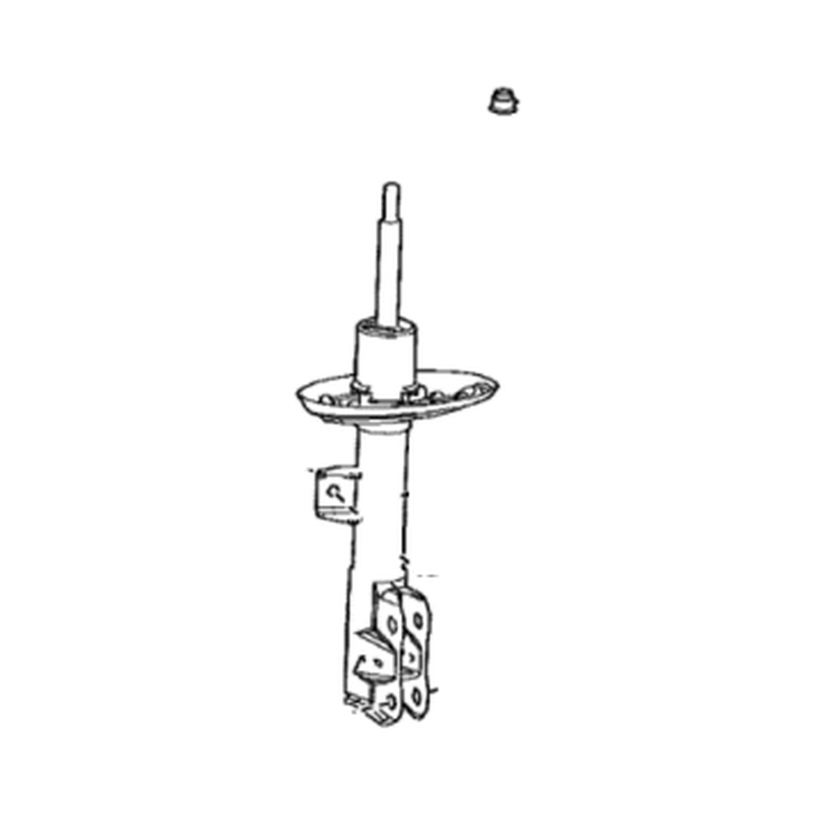 Front Left shock absorbers for Toyota bZ4X OEM 48520-80738