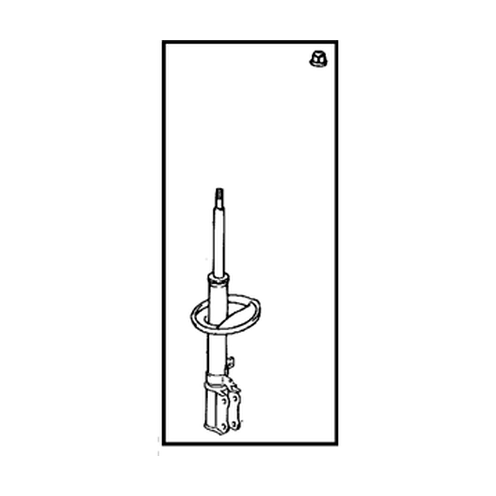 Rear Left shock absorbers for Toyota Camry OEM 48540-09C30