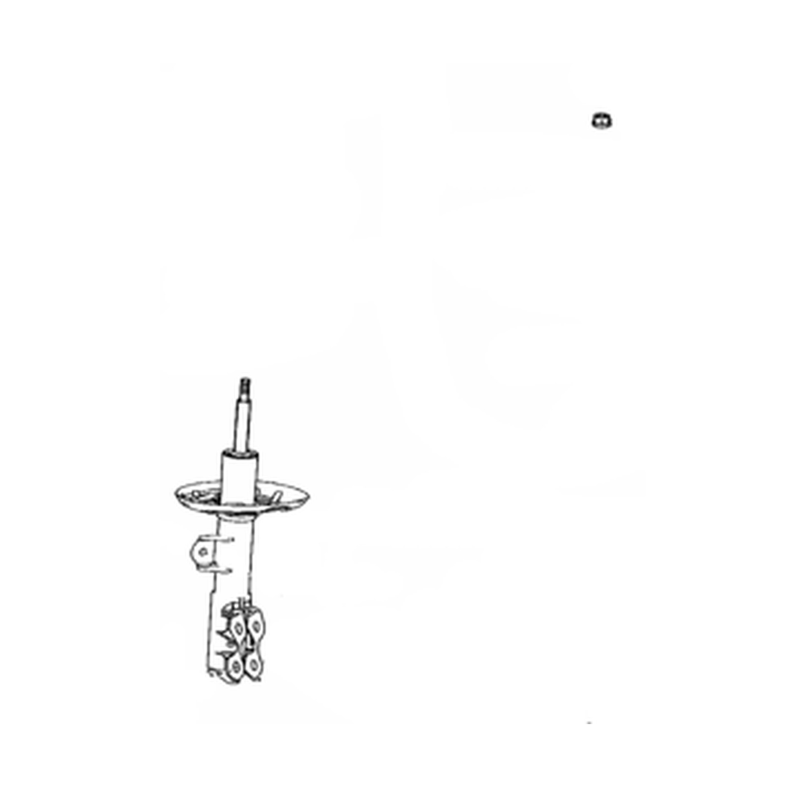 Front Right shock absorbers for Toyota Corolla OEM 48510-80B77