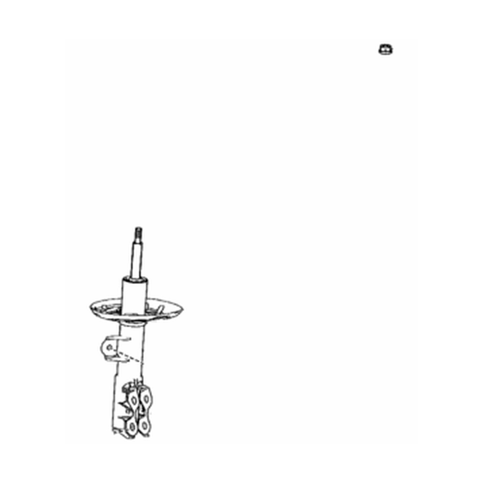 Front Left shock absorbers for Toyota Corolla OEM 48520-80616