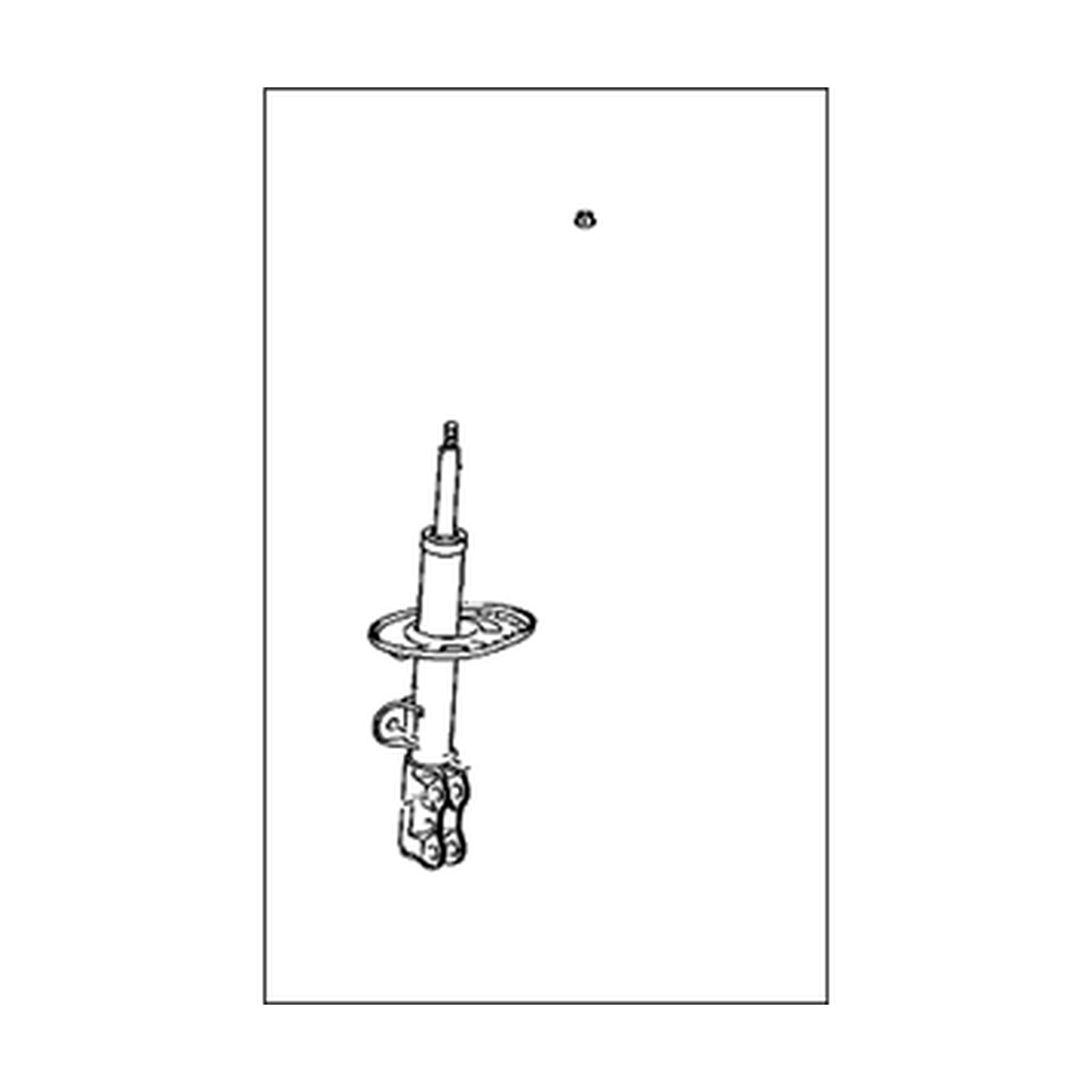 Front Right shock absorbers for Toyota Corolla iM OEM 48510-80761