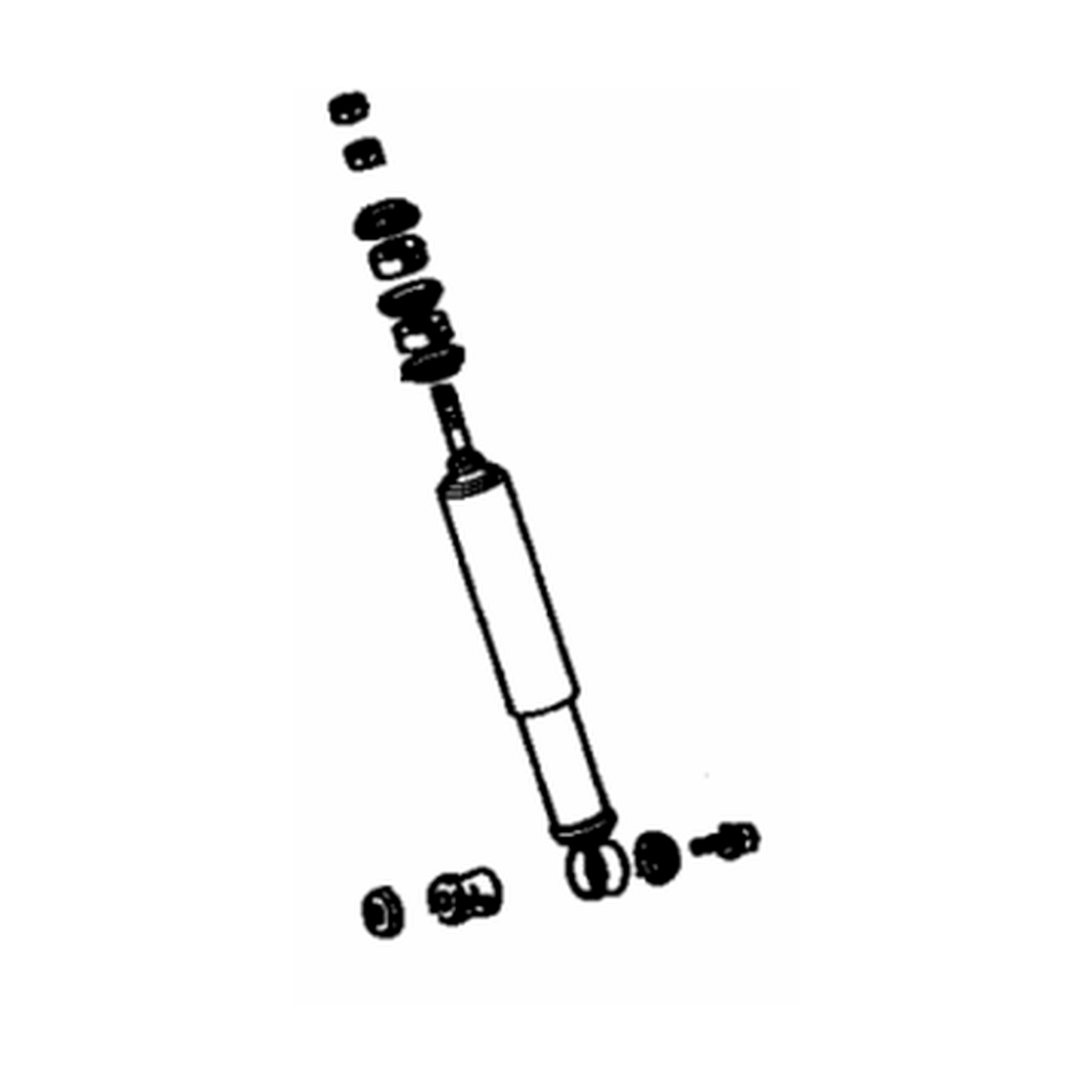 Rear Left shock absorbers for Toyota Cressida OEM 48531-29485