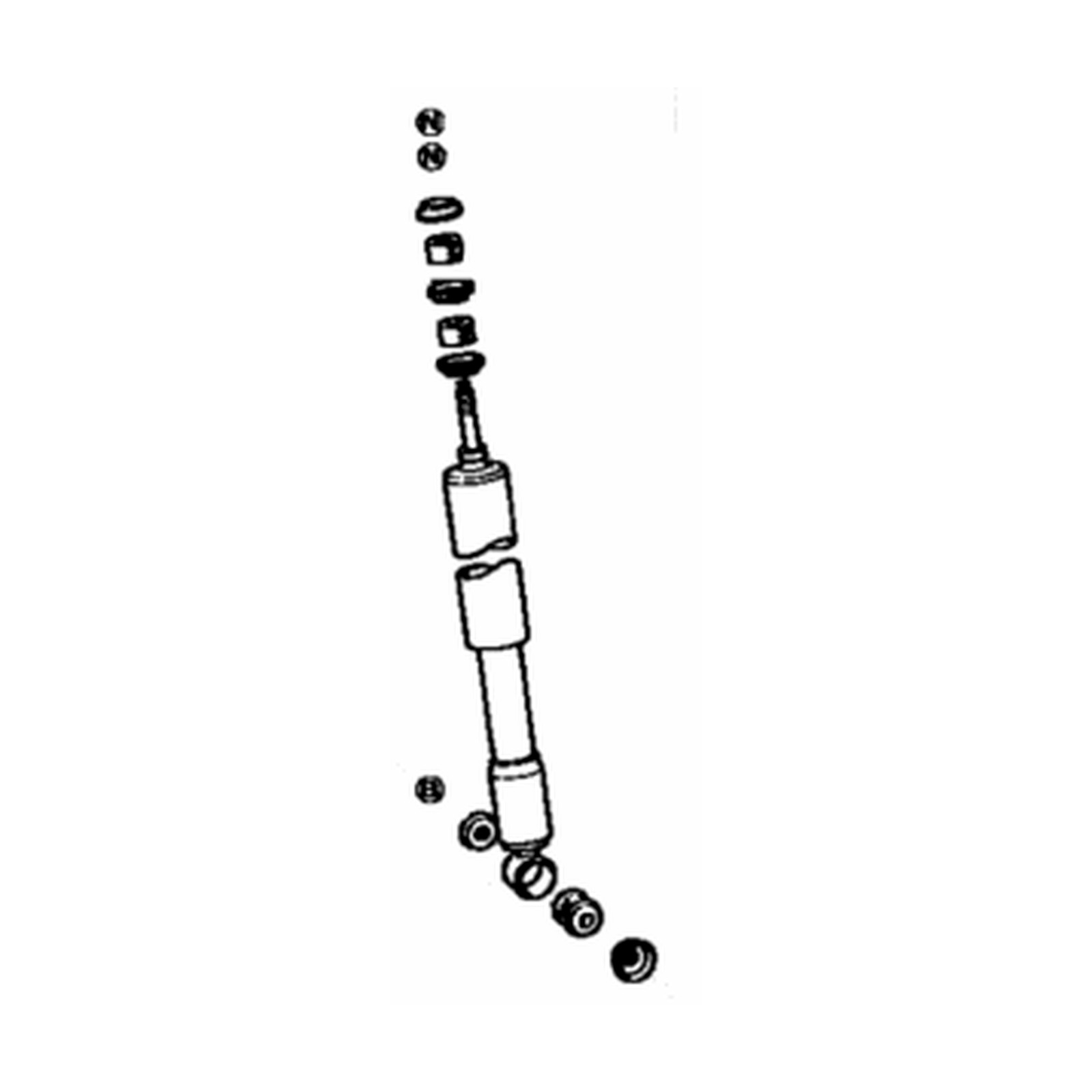 Rear Right shock absorbers for Toyota Cressida OEM 48531-29805