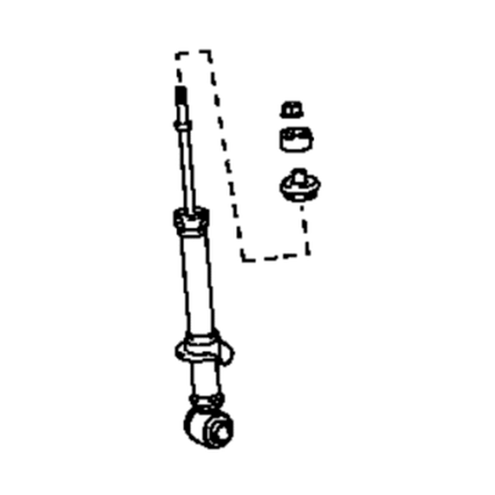 Rear Left shock absorbers for Toyota Prius OEM 48530-49186
