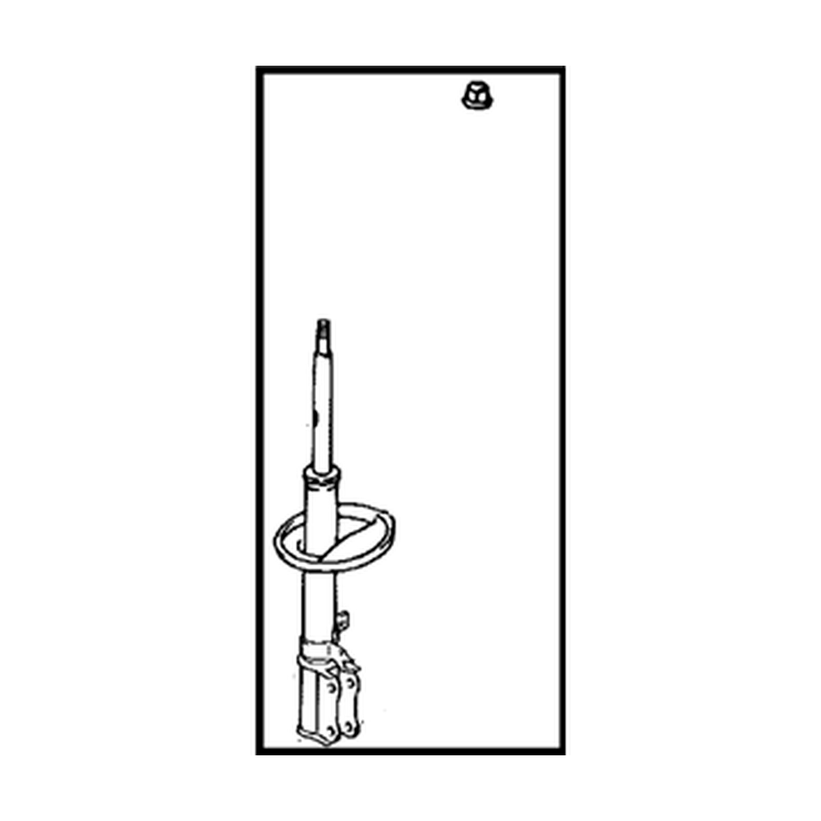 Rear Left shock absorbers for Toyota Solara OEM 48540-A9280