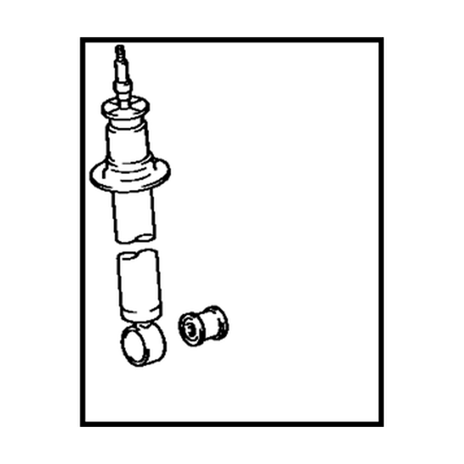 Front Left shock absorbers for Toyota Supra OEM 48510-19075