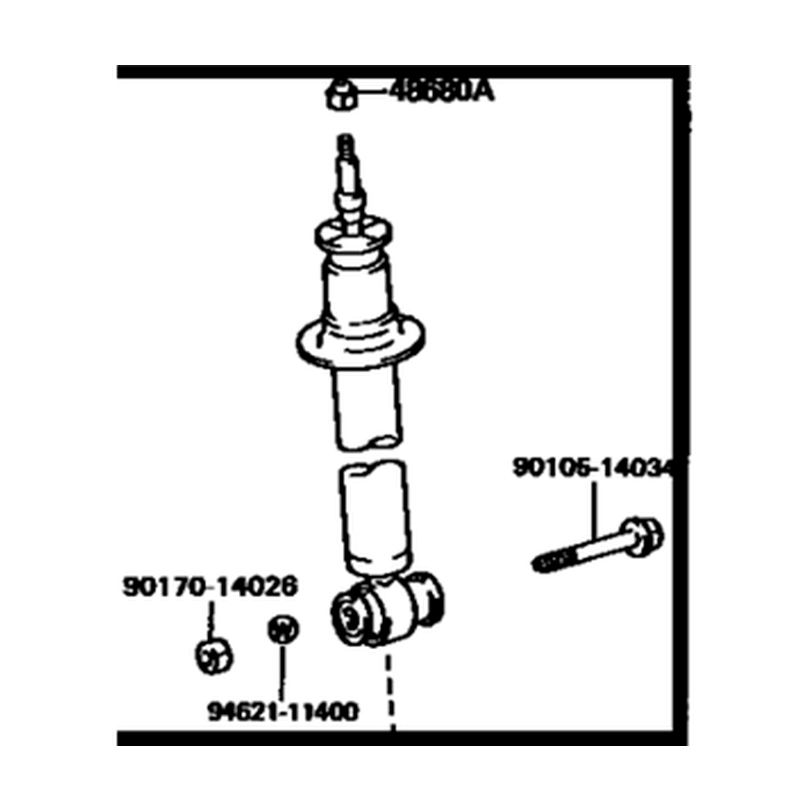 Front Left shock absorbers for Toyota Supra OEM 48510-19205