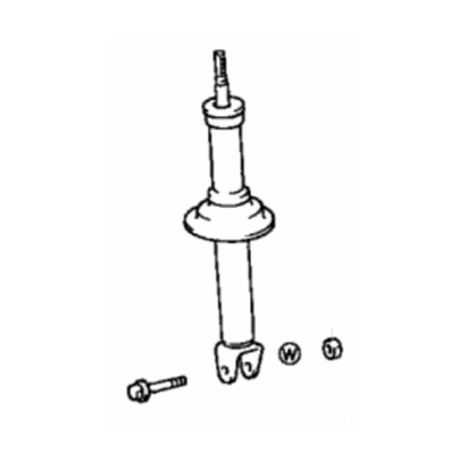 Rear Left shock absorbers for Toyota Supra OEM 48530-19495