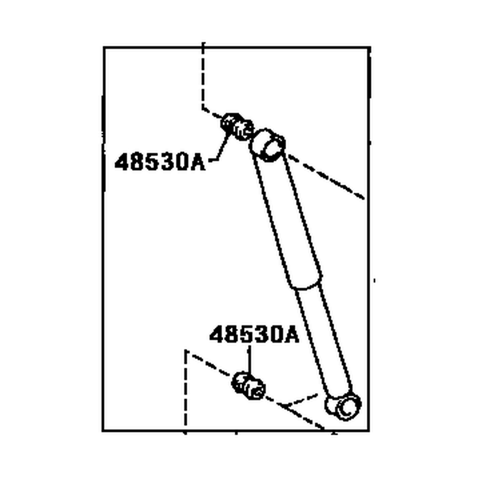 Rear Right shock absorbers for Toyota T100 OEM 48531-80146