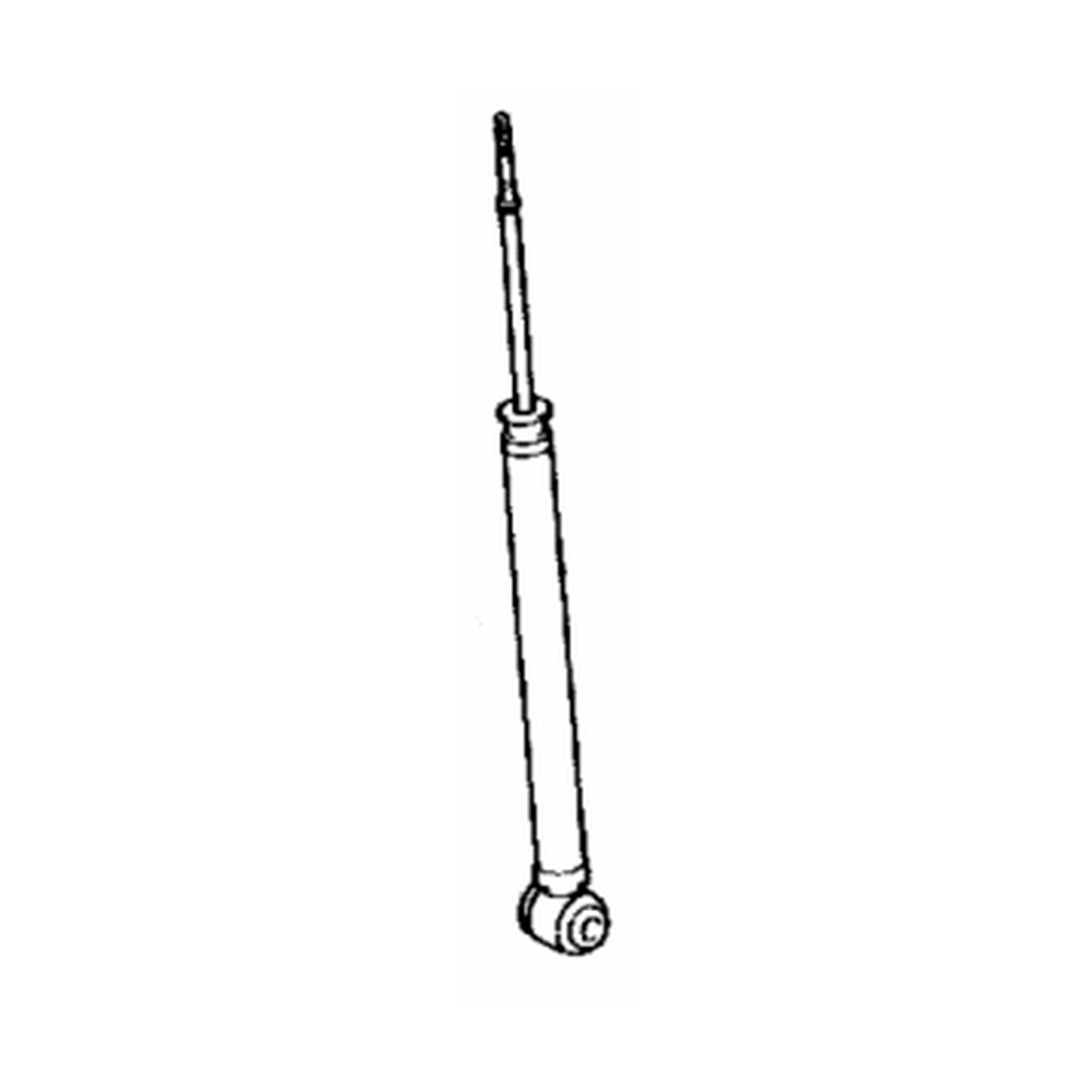 Rear Left shock absorbers for Toyota Yaris OEM 48530-0DA40
